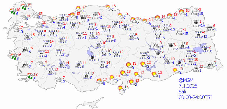 hava durumu tahminleri il il 7 ocak 2025 yarin hava nasil olacak istanbulda GfO3zG4r