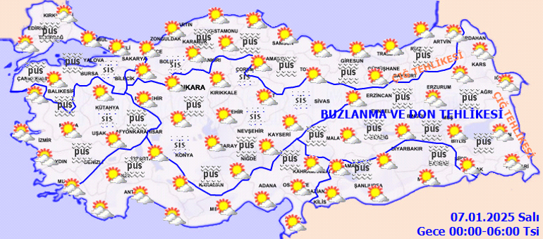 hava durumu tahminleri il il 7 ocak 2025 yarin hava nasil olacak istanbulda IKOVqZuv