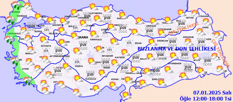 hava durumu tahminleri il il 7 ocak 2025 yarin hava nasil olacak istanbulda iiIklMeh