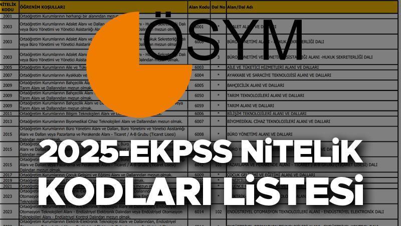 ekpss nitelik kodlari 2025 ve anlamlari ekpss 6225 1103 2049 2001 3001 nitelik