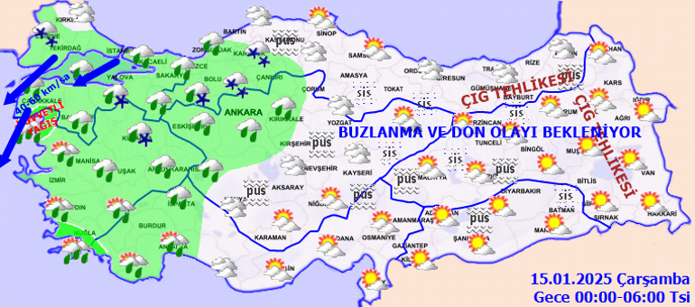 son dakika hava durumu tahminleri il il yarin 15 ocak hava nasil olacak