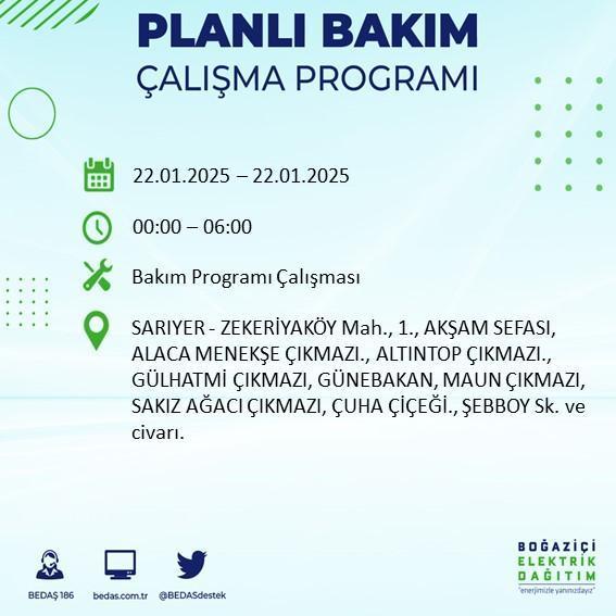 elektrik kesintisi istanbul ayedas bedas sorgulama ekrani 22 ocak istanbulda elektrikler ne zaman saat kacta