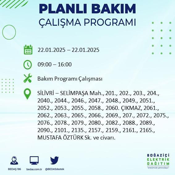 elektrik kesintisi istanbul ayedas bedas sorgulama ekrani 22 ocak istanbulda elektrikler ne zaman saat kacta