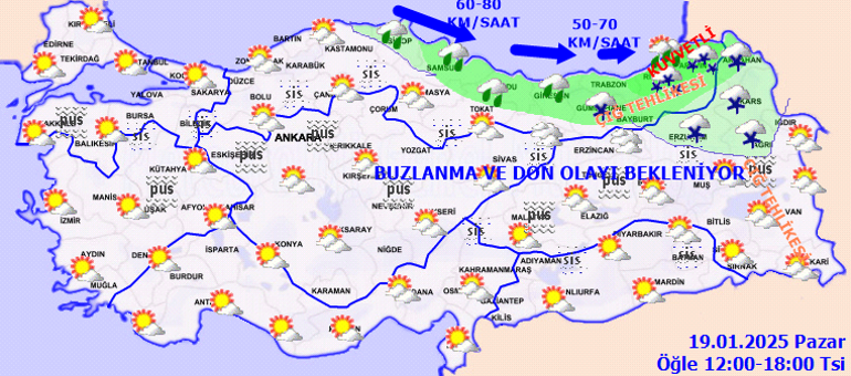 son dakika hava durumu tahminleri il il yarin 19 ocak hava nasil olacak miYh66Ay