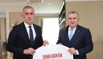 tff baskani haciosmanoglundan genclik ve spor bakani baka ziyaret VqkPj93A
