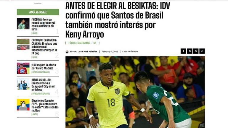 Beşiktaş'ın yeni transferi Keny Arroyo'ya dair hocası konuştu! 'Hazırlıksız yakalandık' 1 besiktasin yeni transferi keny arroyoya dair hocasi konustu hazirliksiz yakalandik 0 CrGbaTC5