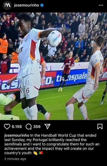 Jose Mourinho'nun 'Hentbol Dünya Kupası' paylaşımına Mauro Icardi'den cevap geldi 1 jose mourinhonun hentbol dunya kupasi paylasimina mauro icardiden cevap geldi 0 V4I92VGn