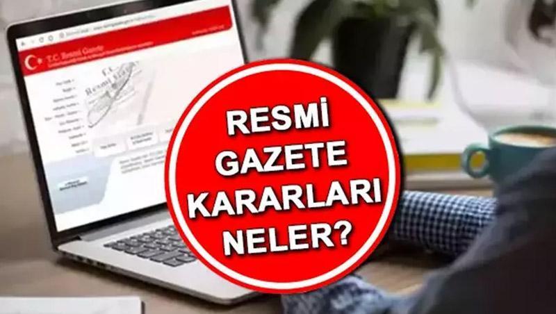 Resmi Gazete kararları 7 Şubat 2025 | Bugünkü Resmi Gazete atama kararları neler? Yönetmelik değişiklikleri yayınlandı! 1 resmi gazete kararlari 7 subat 2025 bugunku resmi gazete atama kararlari neler yonetmelik 1XeFvYez