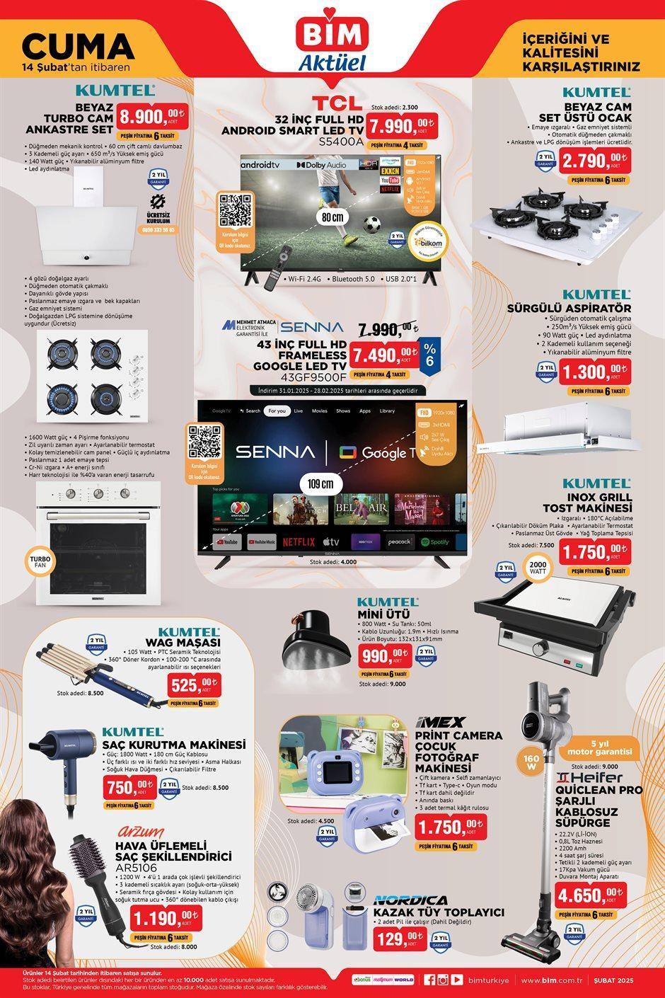 SEVGİLİLER GÜNÜ ÖZEL! BİM AKTÜEL 11-12-14 ŞUBAT 2025 KATALOĞU || Bu hafta bim'e gelecek ürünler neler? Bim Koşu Bandı, Full otomatik Kahve Makinesi Getiriyor 10 sevgililer gunu ozel bim aktuel 11 12 14 subat 2025 katalogu bu hafta bime gelecek cAu1eFub