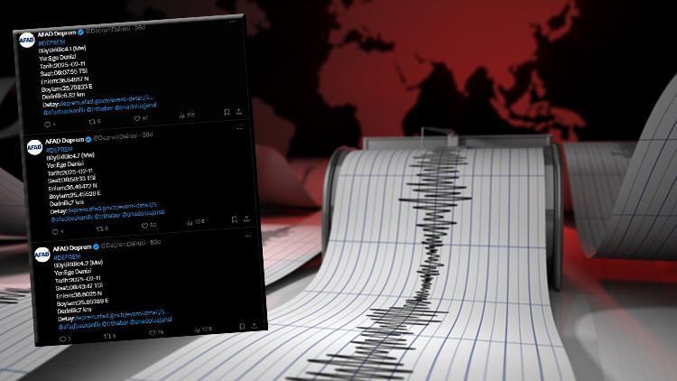 son dakika ege denizinde pes pese 7 deprem yunanistanda 5ten buyuk 2 sarsinti fayin