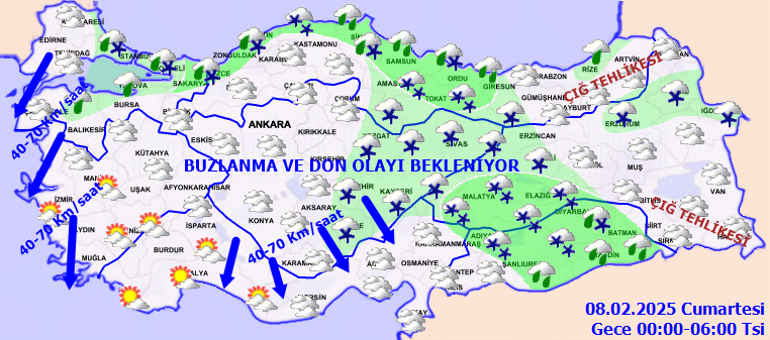 SON DAKİKA HAVA DURUMU TAHMİNLERİ İL İL 8 ŞUBAT 2025 | Yarın hava nasıl olacak? Hafta sonu yağmur ve kar yağacak mı? Meteoroloji'den 4 ile kuvvetli yağış uyarısı! 2 son dakika hava durumu tahminleri il il 8 subat 2025 yarin hava nasil