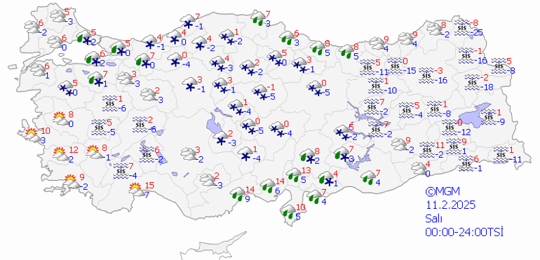 SON DAKİKA HAVA DURUMU TAHMİNLERİ İL İL | Yarın (11 Şubat) İstanbul'da kar var mı, hava nasıl olacak? Meteoroloji ve AKOM'dan uyarı! 1 son dakika hava durumu tahminleri il il yarin 11 subat istanbulda kar var I74qA12w