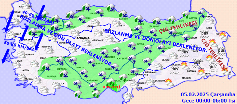 SON DAKİKA HAVA DURUMU TAHMİNLERİ İL İL | Yarın (5 Şubat) hava nasıl olacak? İstanbul'a kar ve yağmur yağacak mı? Kar alarmı verildi! Meteoroloji'den Sibirya soğukları uyarısı... 2 son dakika hava durumu tahminleri il il yarin 5 subat hava nasil olacak 6IuecvCB