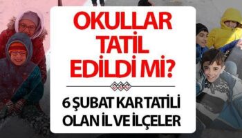 yarin okullar tatil mi 6 subat son dakika kar tatili haberleri sivas ordu gumushane zFIOXQ3T
