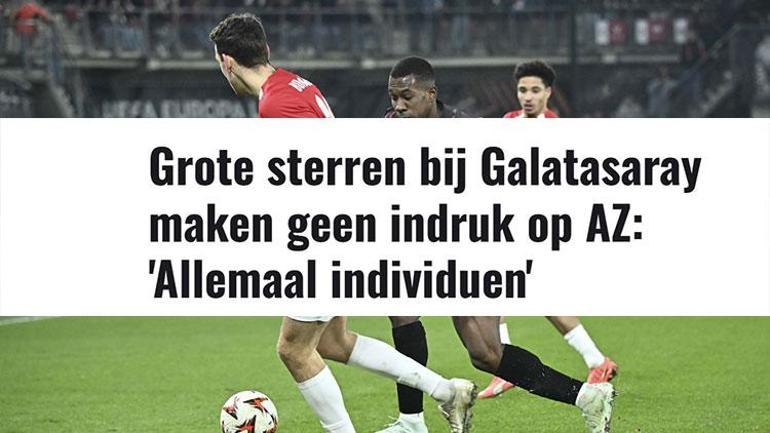 Az Alkmaar Galatasaray maçı Hollanda'da manşet oldu! 'Yerle bir etti' 4 az alkmaar galatasaray maci hollandada manset oldu yerle bir etti 3