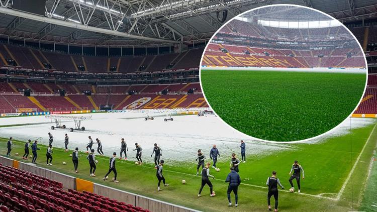 az alkmaar macina saatler kala galatasaray rams park stadinin zemininde son durum kar yagisi GS9ImJEY