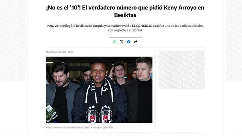 Beşiktaş'ın yeni transferi Keny Arroyo'nun annesi konuştu! '10 numarayı istememişti' 2 besiktasin yeni transferi keny arroyonun annesi konustu 10 numarayi istememisti 1 rIKybyXc