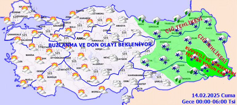 HAVA DURUMU TAHMİNLERİ İL İL 14 ŞUBAT 2025 | Yarın hava nasıl olacak? Ankara ve İstanbul'da kar yağacak mı, cuma günü kar var mı? Meteoroloji'den son dakika uyarı! 2 hava durumu tahminleri il il 14 subat 2025 yarin hava nasil olacak ankara tTAFBO1k