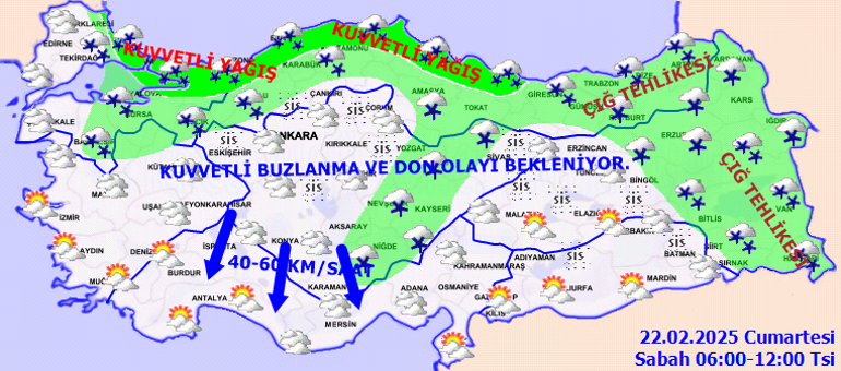 HAVA DURUMU TAHMİNLERİ İL İL 22-23 ŞUBAT 2025 | Yarınki hava durumu nasıl olacak? Hafta sonu Kar yağacak mı, İstanbul'da kar var mı? Meteoroloji'den sarı kodlu alarm! 4 hava durumu tahminleri il il 22 23 subat 2025 yarinki hava durumu nasil olacak tCRanu3q