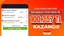 ilk yari karsilikli golleri bildi sampiyon oran farki ile 100357 tl kazandi vjPALBxl