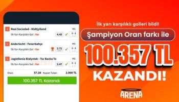 ilk yari karsilikli golleri bildi sampiyon oran farki ile 100357 tl kazandi vjPALBxl