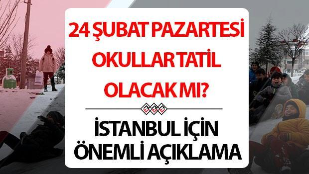 PAZARTESİ OKULLAR TATİL Mİ 24 ŞUBAT 2025? | İstanbul'da pazartesi günü okullar tatil edildi mi, okul var mı? Meteoroloji Danışmanı Prof. Dr. Orhan Şen'den açıklama... Gözler İstanbul Valiliği'nde! 1 pazartesi okullar tatil mi 24 subat 2025 istanbulda pazartesi gunu okullar tatil edildi