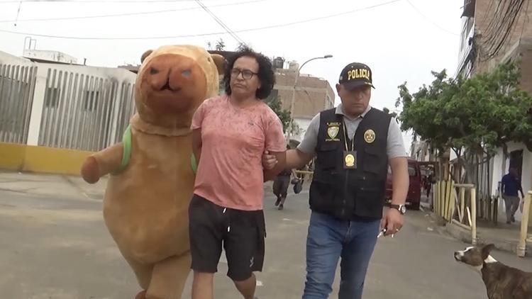 polisten kapibara kostumu ile uyusturucu baskini 2NYN5bdw