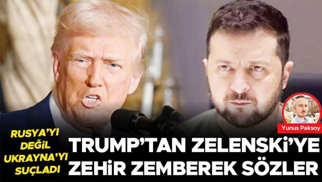 rusyayi degil ukraynayi sucladi trumptan zelenskiye zehir zemberek sozler NT1SzJUi