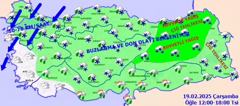SON DAKİKA HAVA DURUMU TAHMİNLERİ İL İL 19 ŞUBAT | Yarın hava nasıl olacak? İstanbul'a kar yağacak mı, yarın İstanbul'da kar var mı? Meteoroloji, AKOM ve Valilik'ten peş peşe uyarı! 4 son dakika hava durumu tahminleri il il 19 subat yarin hava nasil olacak