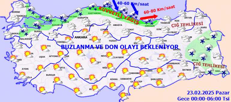 hava durumu tahminleri il il yarin 23 subat hava nasil olacak kar yagacak mi bbpCWm7S