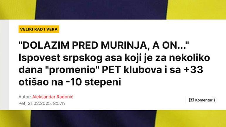 mimovicten fenerbahce ve transfer itirafi mourinho tadic benimle ozel gorustu 0